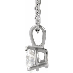 Sterling Silver 1/3 CTW Lab-Grown Diamond 18" Necklace