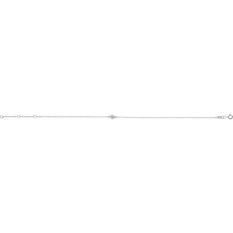 Platinum Lab-Grown Diamond 6 1/2-7 1/2" Bracelet