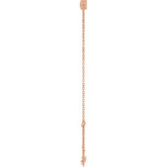 14K Rose Gold Natural Citrine 6 1/2-7 1/2" Bracelet