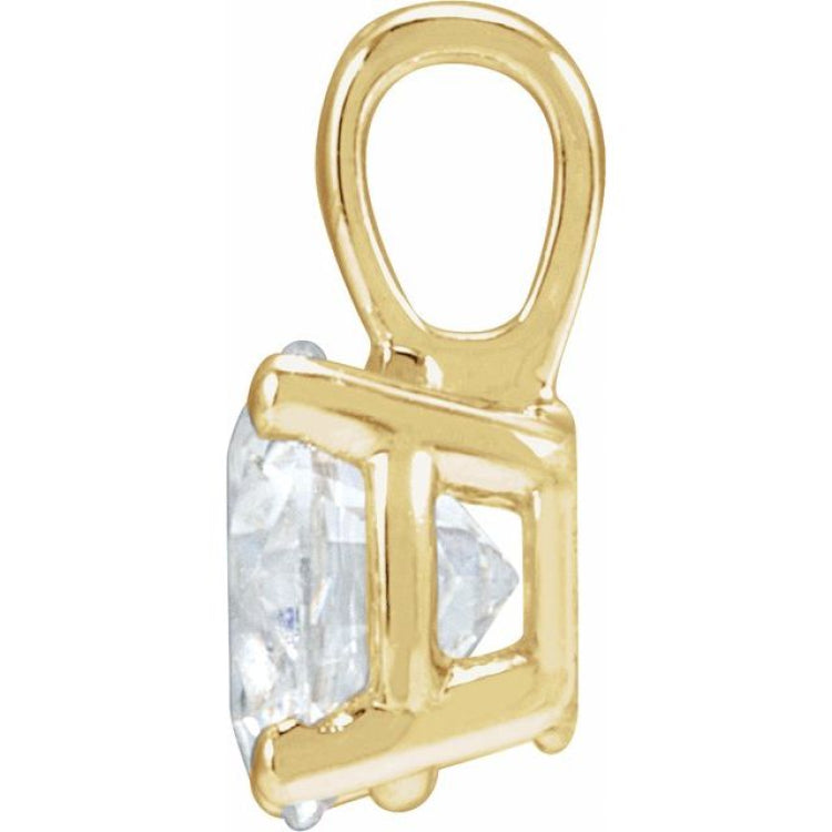 14K Yellow Gold 2 CT Natural Diamond Pendant