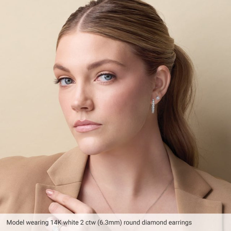 14K Rose Gold Natural Alexandrite Earring