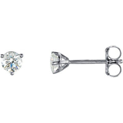 18K White Gold 1/3 CTW Natural Diamond Stud Earrings
