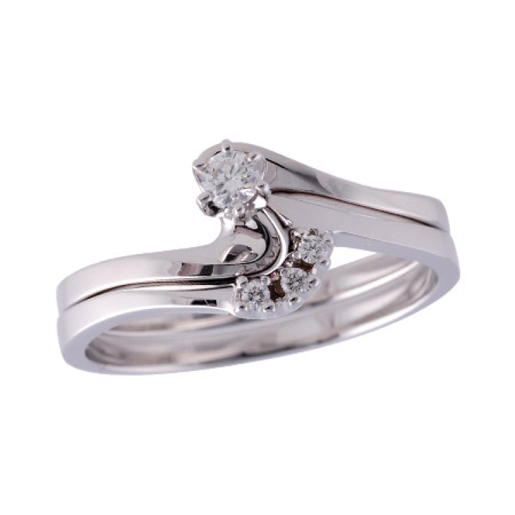 14KT Gold Two-Piece Wedding Set