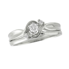 14KT Gold Two-Piece Wedding Set