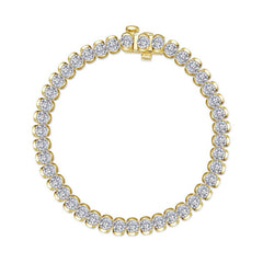 7.5 CTW Aria Half- Bezel Tennis Bracelet