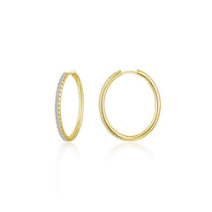 Large Alina Oval Hoop Earrings