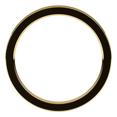 18K Yellow Gold 2 mm Comfort-Fit Flat Band Size 6