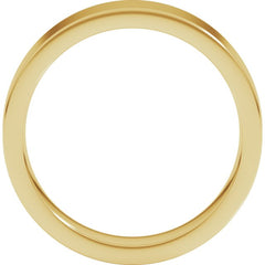 10K Yellow Gold 5 mm Comfort-Fit Flat Band Size 9