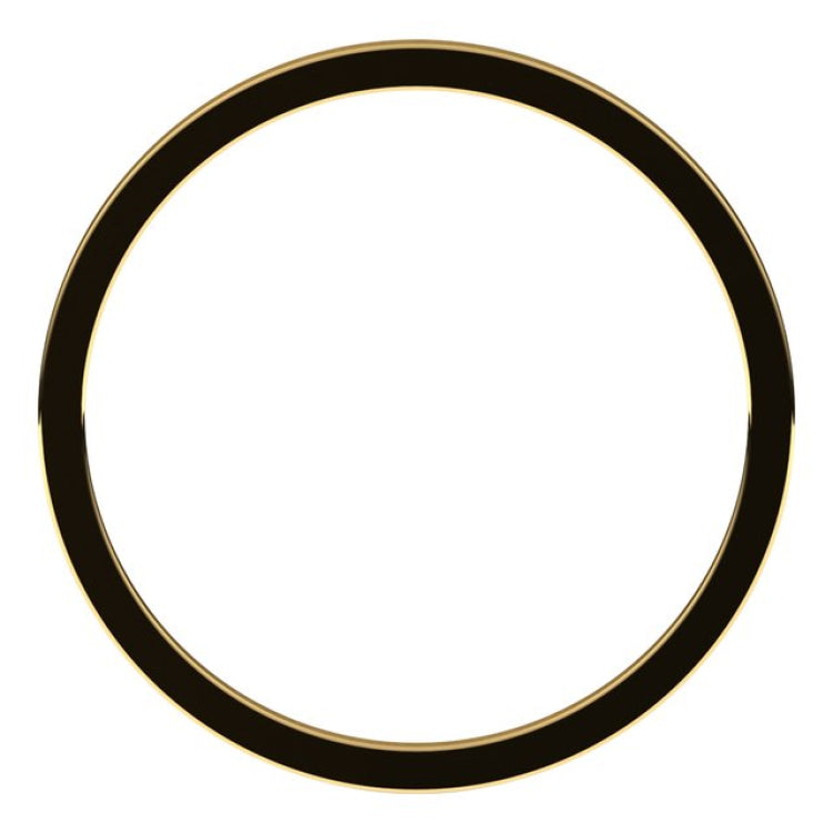 14K Yellow Gold 1 mm Flat Band Size 5.5