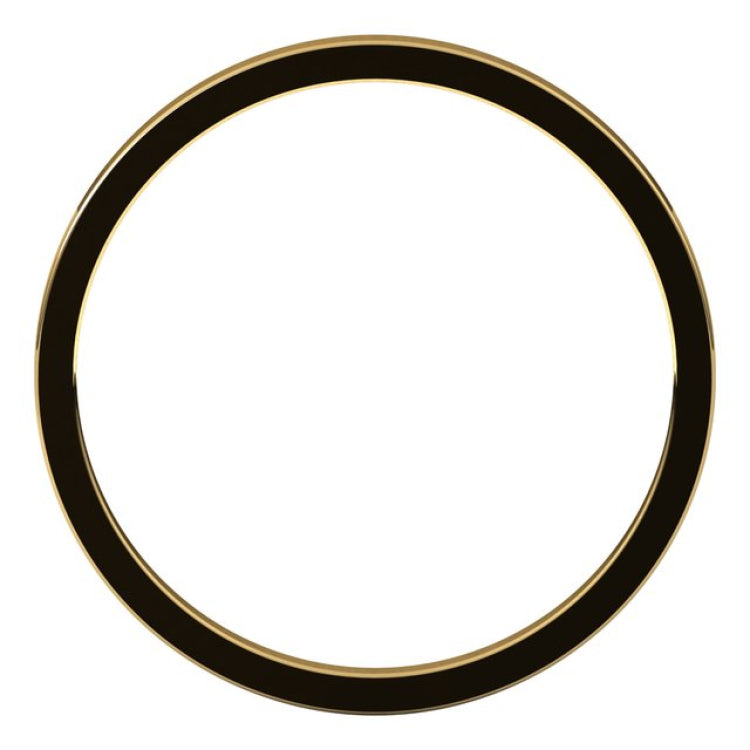 14K Yellow Gold 1.5 mm Flat Band Size 9
