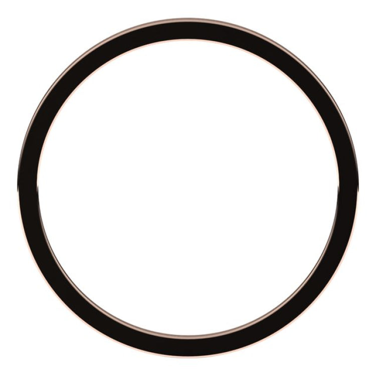 14K Rose Gold 1 mm Flat Band Size 7