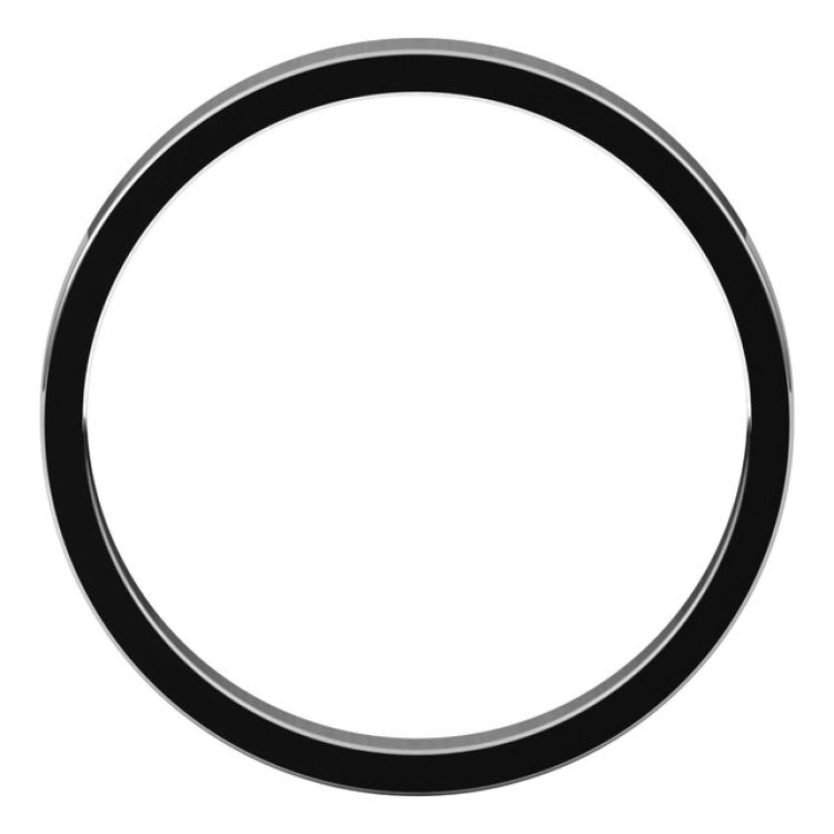 14K White Gold 2.5 mm Flat Band Size 8