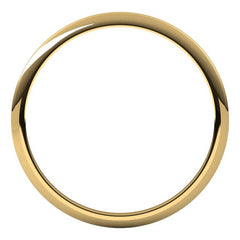 18K Yellow Gold 1 mm Half Round Band Size 6