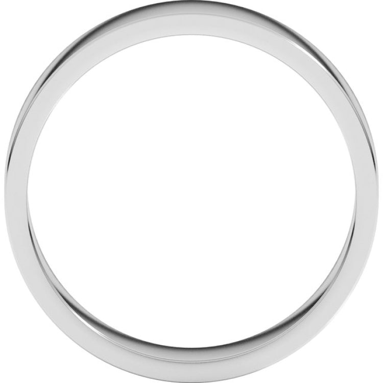 10K White Gold 5 mm Flat Band Size 11.5