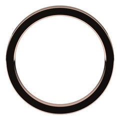 14K Rose Gold 2.5 mm Comfort-Fit Flat Band Size 4
