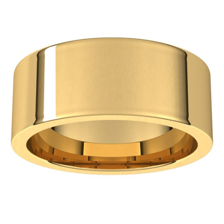 14K Yellow Gold 8 mm Comfort-Fit Flat Band Size 14.5