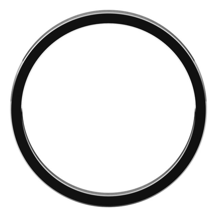 14K White Gold 2 mm Flat Band Size 10