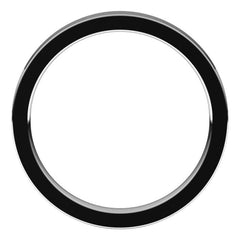 14K White Gold 2.5 mm Comfort-Fit Flat Band Size 6.5
