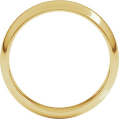 10K Yellow Gold 5 mm Half Round Band Size 9
