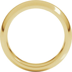 10K Yellow Gold 6 mm Comfort-Fit Half Round Band Size 12