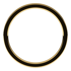 14K Yellow Gold 2 mm Flat Comfort Fit Light Band Size 7.5