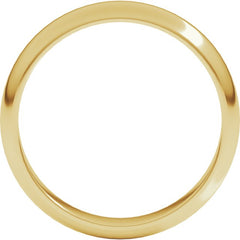 14K Yellow Gold 4 mm Half Round Band Size 13