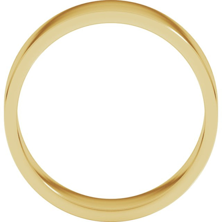 10K Yellow Gold 7 mm Flat Band Size 19