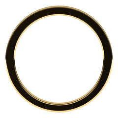 14K Yellow Gold 1 mm Comfort-Fit Flat Band Size 6.5