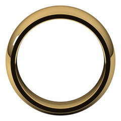 14K Yellow Gold 9 mm Comfort-Fit Half Round Band Size 12