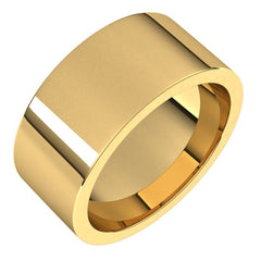 14K Yellow Gold 9 mm Comfort-Fit Flat Band Size 7