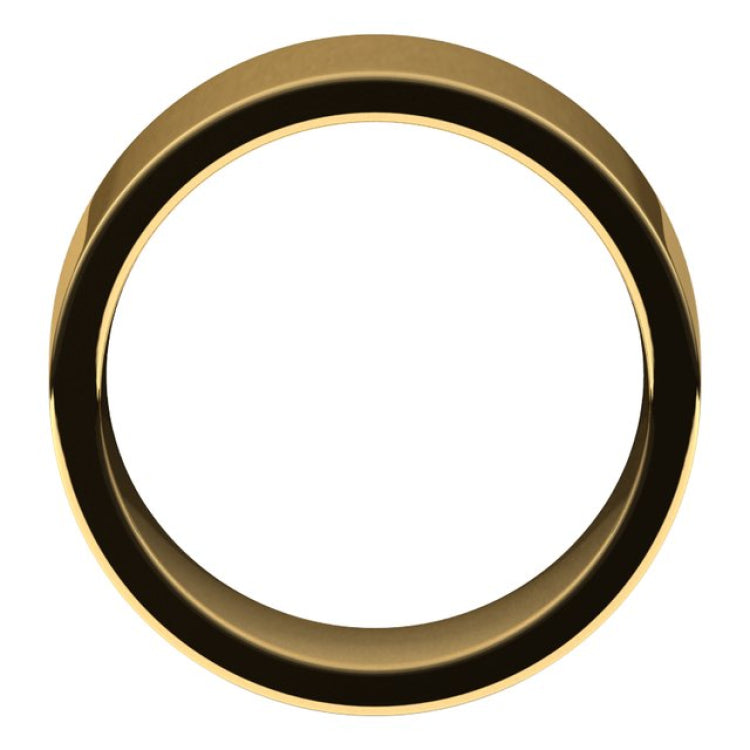 14K Yellow Gold 9 mm Comfort-Fit Flat Band Size 7