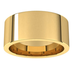 14K Yellow Gold 9 mm Comfort-Fit Flat Band Size 8.5