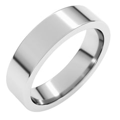 Platinum 5 mm Comfort-Fit Flat Band Size 8