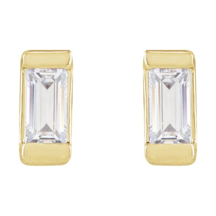 14K Yellow Gold .08 CTW Lab-Grown Diamond Earrings