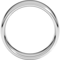 14K White Gold 8 mm Comfort-Fit European-Style Band Size 11