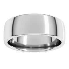 Platinum 7 mm Comfort-Fit European-Style Band Size 11