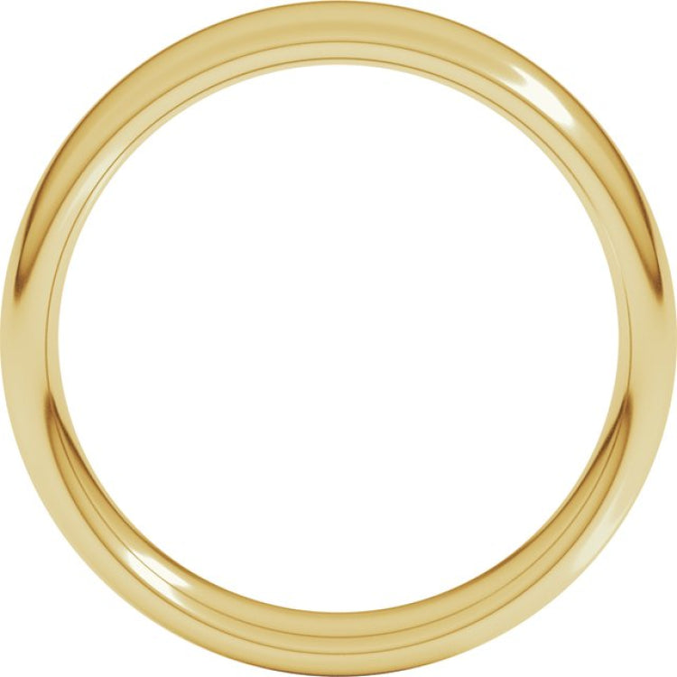14K Yellow Gold 5 mm Comfort-Fit European-Style Band Size 14.5