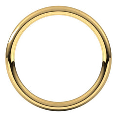 14K Yellow Gold 2 mm Comfort-Fit European-Style Band Size 7.5