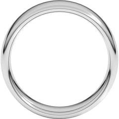 14K White Gold 7 mm Comfort-Fit European-Style Band Size 7.5