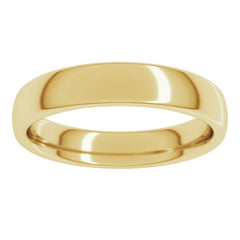 10K Yellow Gold 4 mm Comfort-Fit European-Style Band Size 8.5