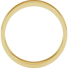14K Yellow Gold 5 mm Flat Band Size 6
