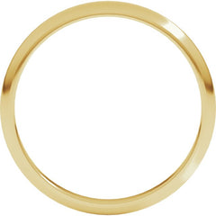 10K Yellow Gold 2 mm Half Round Band Size 7