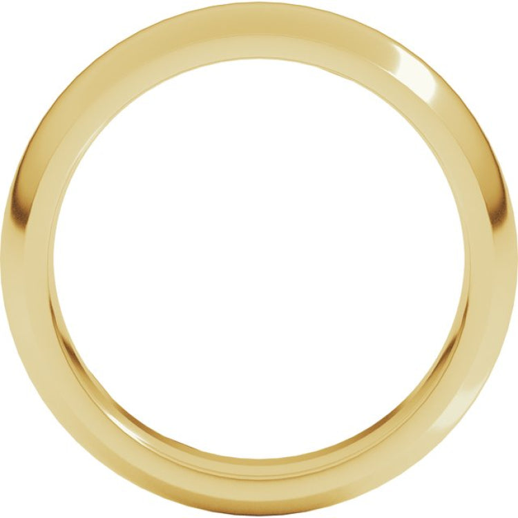 10K Yellow Gold 5 mm Comfort-Fit Half Round Band Size 6