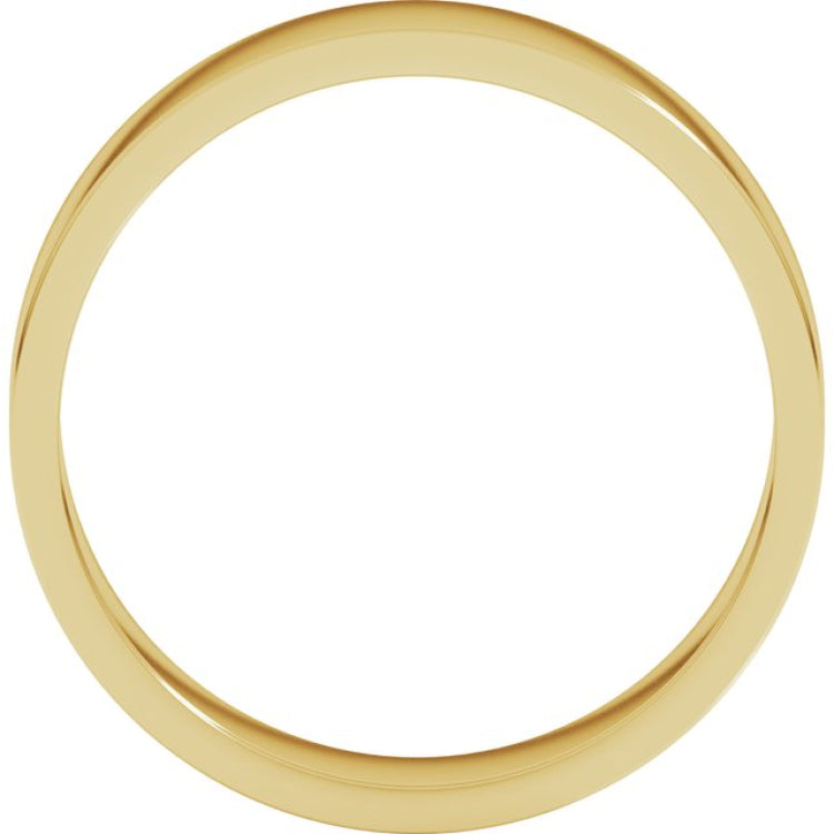 18K Yellow Gold 5 mm Flat Band Size 9