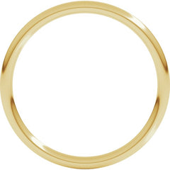 14K Yellow Gold 1.5 mm Comfort-Fit Full Round Band Size 10.5
