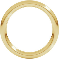 14K Yellow Gold 2.5 mm Comfort-Fit Full Round Band Size 7