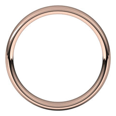 14K Rose Gold 4.5 mm Comfort-Fit European-Style Band Size 10