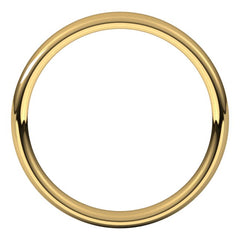 14K Yellow Gold 3.5 mm Comfort-Fit European-Style Band Size 6.5