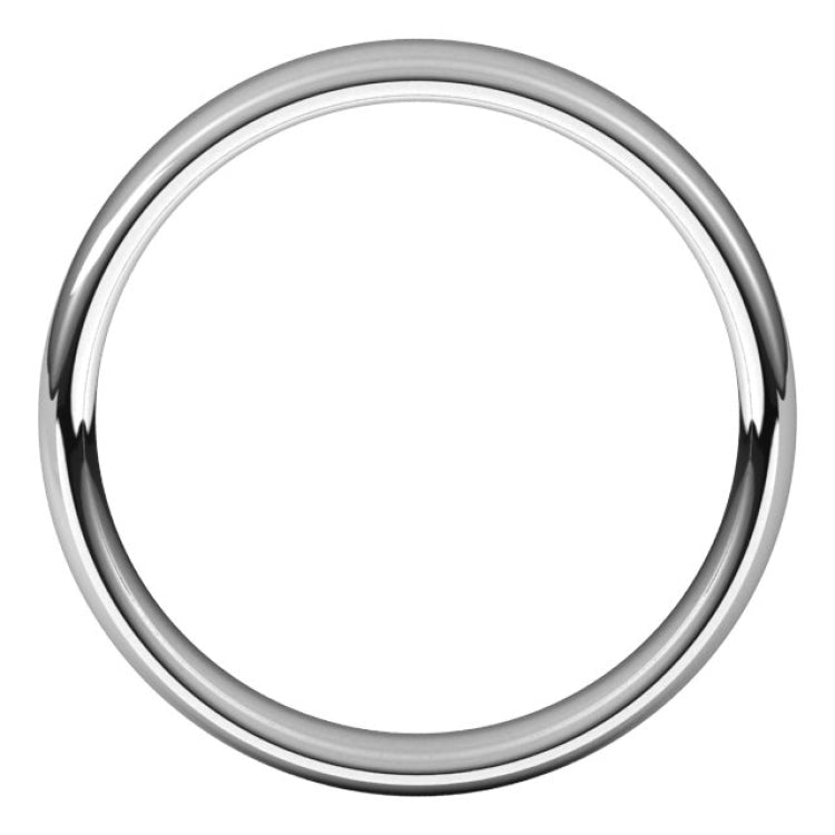 10K White Gold 4.5 mm Comfort-Fit European-Style Band Size 7.5