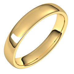10K Yellow Gold 4.5 mm Comfort-Fit European-Style Band Size 9